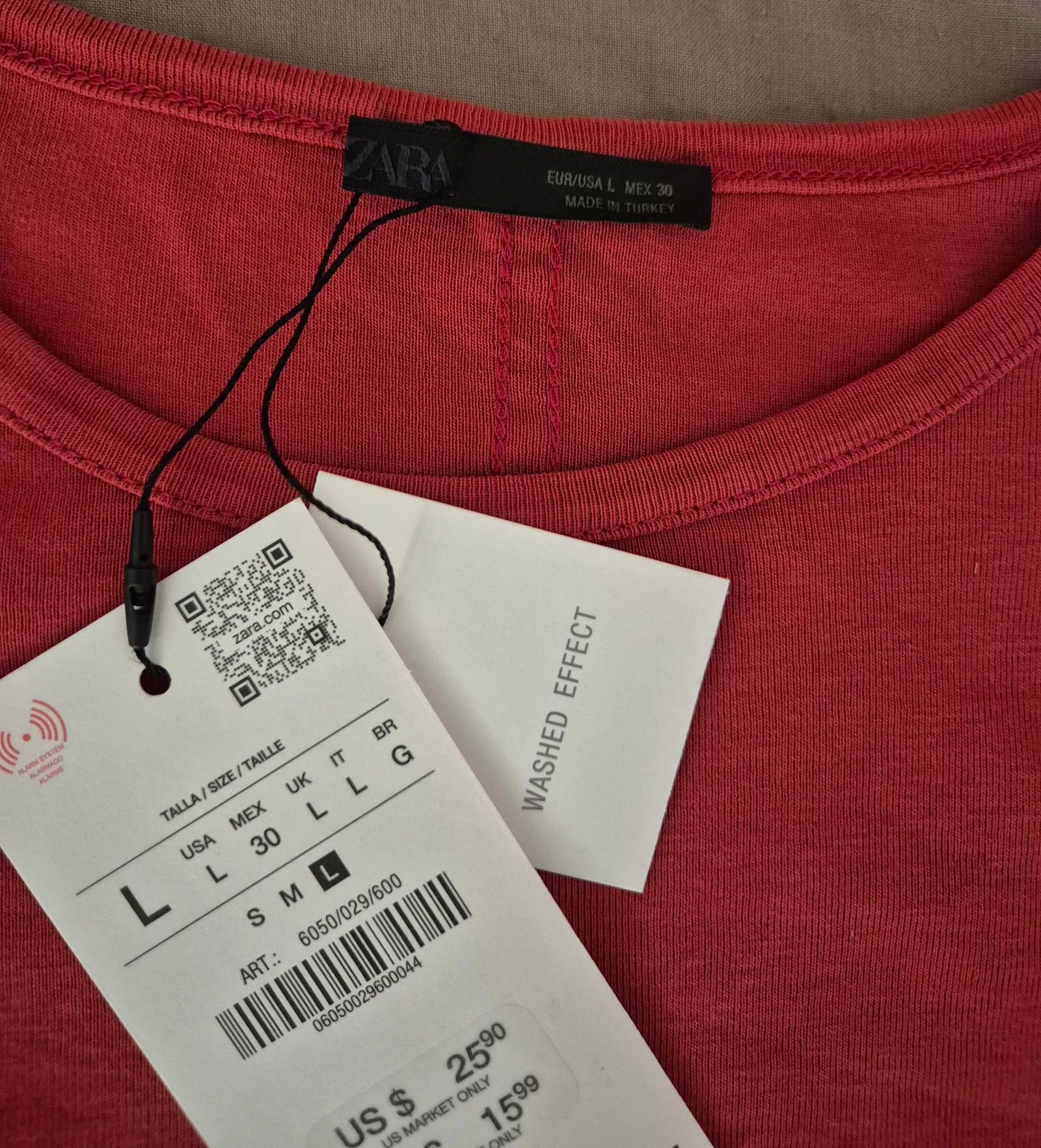 Short sleeve t-shirt size l new with tag Zara – photo 3